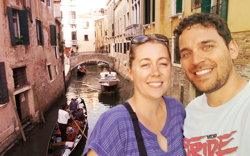 Dr. Botts and his wife, Mandy. in Venice.